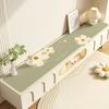 Tapete Protector Anti-Rayaduras Resistente al Desgaste Mesa para TV con Plantas y Flores Mesa de Centro de Lujo Ligero Mesa de Comedor Gabinete de Zapatos Encimera Lateral