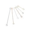Accesorios para Joyería DIY Materiales para Bordado Hecho a Mano Paquete de 50 Agujas Doble Punta en Forma de 9 Chapadas Agujas Doble Punta en Forma de Nueve