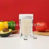 Bolsas tipo doy-pack aluminizadas con cierre transparente, bolsas autosellables para nueces, frutas secas, té de flores, snacks y empaque de alimentos, en stock