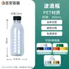 Botella de Plástico Desechable de Grado Alimenticio 28 Diámetro Pequeño PET Transparente Botella Vacía para Té de Hierbas 280-500ml Botella de Agua Mineral