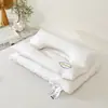 Venta Directa de Fábrica de Núcleo de Almohada de Algodón Puro de Doble Capa Dos en Uno Lavable a Máquina, Almohada de Dormir de Algodón Puro con Protección para los Oídos Anti-Tracción