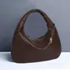 Bolso Hobo Tejido Hecho a Mano de Gama Alta, Bolso de Hombro Clásico Versátil de Gran Capacidad, Bolso de Luna Creciente, Bolso de Hombro Dumpling