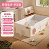 Bañera para Bebé Quanqi Tamaño Grande 0-5 Años Bañera Plegable para Niños Bebé Puede Sentarse y Acostarse Bañera Todo en Uno para Recién Nacidos