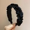 Accesorios para el cabello de moda coreana, diadema ancha con borde de oreja plegable hecha a mano con trenza de tres hilos, estilo retro de hada, elegante y de alta calidad.