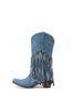 40-48 talla grande comercio exterior transfronterizo Amazon europeo y americano retro tacón medio botas altas mezclilla borlas botas de mujer H48