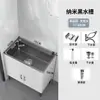 Fregadero de Cocina de Acero Inoxidable con Gabinete Integrado, Fregadero para Lavar Platos para Viviendas de Alquiler, Gabinete Sencillo de Madera Maciza con Fregadero Simple o Doble