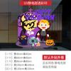 Decoraciones de Halloween Transfronterizas Pegatinas Electrostáticas para Ventanas Cabeza de Calabaza Gato Negro Vampiro Pegatinas de Cristal Atmósfera Festiva para Ventanas