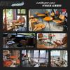 Cafetería Atmosférica y Tienda de Té con Leche Juego Completo de Mesas y Sillas, Sofás con Estructura de Hierro Forjado, Barra de Área de Descanso Sofá Pequeño