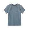 Camiseta deportiva de manga corta transpirable de malla de moda sencilla de verano para niños y niñas, camiseta de vitalidad de color.
