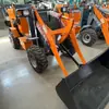 Cargador diésel de tracción en las cuatro ruedas, pinza para madera pequeña multifuncional, minicarretilla elevadora agrícola