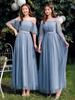Vestidos Largos de Dama de Honor Color Champagne en Stock Nuevo Estilo 2026 Vestidos de Grupo de Damas de Honor Vestidos Ceñidos para Anfitrionas Vestidos de Boda