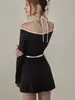 Traje de Baño Caliente Estilo Ins Chica Aspecto Adelgazante Manga Larga Conservador Simple de una Pieza Traje de Baño Pequeño Aroma Traje de Baño para Mujer