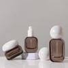 Nuevo Set de Botellas Vacías de Vidrio para Crema Acuosa Cosmética Lista para Usar 50g Botella para Crema Botella de Vidrio para Esencia