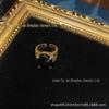 Ocidental Médio Antigo Banhado a Cobre 18 Velho Vintage Ouro Incrustado Ônix Preto Vintage Anel Atmosférico Indústria Pesada Requintado Discreto