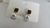 Pendientes de Pin de Plata de Ley 925 Antiestéril Pendientes de Abalorios Geométricos Ankara Suaves y Hyun-sook Otoño e Invierno Versátiles Pendientes Sencillos Versátiles