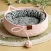 El Nido para Gatos es Fresco en Verano y se Puede Usar en Todas las Estaciones. Nido de Gato Tejido de Ratán Es Popular en Línea. Casa para Gatos, Casa para Gatos, Nido para Mascotas, Nido para Gatos