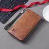 Carteira Masculina Nova 2025 Transfronteiriça com Múltiplos Porta-Cartões, Carteira Longa Casual, Bolsa de Mão de Grande Capacidade, Porta-Moedas para Celular