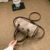 Bolsa Feminina Vintage Outono/Inverno 2025 Nova Tendência Casual Bolsa Transversal Estampa de Leopardo Moda Popular Este Ano Bolsa de Mão Bolsa Almofada