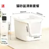 Caja de Arena para Gatos Desodorizante Completamente Cerrada con Pala Entrada Superior Espacio Pmax Caja de Arena para Gatos Arenero Inodoro para Gatos Suministros para Gatos