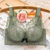 Ropa interior para mujer de busto pequeño push-up grueso ajustable con realce superior para busto sujetador de encaje fino sexy