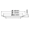 Suministro Transfronterizo de Placas Adaptadoras para Fregadero de Cocina 140/160/180/185 Accesorios para Triturador de Basura Fabricante Mayorista