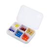 Caja de Pastillas Dividida Simple con Seis Compartimentos, Caja Pequeña Multifuncional para Guardar Medicamentos, Redonda, Ovalada, Cuadrada, Sellada y Portátil