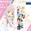 Chaveiro de Acrílico Anime Menina Bonita Mercadoria Guerreiro Figura Ticket a Laser Embalagem de Folha de Flandres Crachá Presente para Estudante