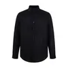 Camisa de Linho Estilo Coreano Estilo Old Money Minimalista Solta Casual Manga Longa, Top Versátil para o Dia a Dia Preguiçoso, Camisa Tendência