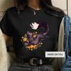 Nueva camiseta de manga corta estilo simple europeo y americano serie Día de la Madre estampado de zorro top camiseta