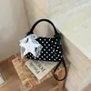 Bolso de Mano de Lunares de Nicho Nuevo Transfronterizo 2026 Bolso Cruzado de Hombro con Lazo Dulce Bolso de Moda Versátil para Mujer