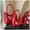 Bolso de Mujer de PU Estilo Coreano con Nuevo Lazo, Bolso de Hombro Literario Simple para el Trabajo, Bolso Tote Grande de Gran Capacidad para el Brazo, Mujer