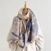 Nuevo Chal Jacquard de Cachemira Sintética Retro Otoño/Invierno 2026 para Mujer Bufanda Corta Versátil con Borlas Ropa Exterior Retro Calentador de Cuello