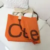 Cross2026 Nueva Moda Elegante Gran Capacidad Casual Diaria Simple Estilo Coreano Bolso de Mano Tote de un Solo Hombro Letra