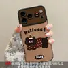 Gato de lunares con pulsera adecuado para funda de teléfono Apple 18pm iphone17 Otoño/Invierno 16 Cachorro 15 Lindo 14 Femenino