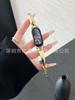 Correa de metal doblada con hebilla en forma de D para pulsera Xiaomi 9/8, repuesto de reloj con cadena, moda para mujer