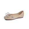 Nuevos Zapatos Planos de Suela Suave Estilo Otoño 2025 para Mujer para Usar Afuera, Elegantes de Gama Alta, Zapatos de Mujer para Ponerse Sin Cordones, Zapatos de Escote Bajo