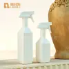 Garrafa Borrifadora Quadrada com Ombro Redondo para Desinfetante e Limpeza 300ml 500ml Alta Capacidade Garrafa de HDPE