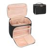 Bolsa de Cosméticos de Viaje Personalizada de Fábrica con Compartimento para Brochas de Maquillaje Organizador de Bolsa de Maquillaje de Moda con Asa Divisor