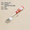 Cuchara Creativa de Dibujos Animados para Remover Café Juego de Cubiertos de Regalo Navidad Acero Inoxidable de Alto Valor Cuchara de Postre Venta al por Mayor