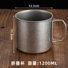 Taza Plegable Estilo Camping Acero Inoxidable 304 Retro Taza de Almacenamiento Estilo Industrial Taza de Café Taza de Té para Exteriores Cubo para Palillos de Lechuga