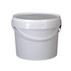 Barril Redondo de Plástico Blanco de 1.2L con Gran Capacidad y Barril de Embalaje Sellado Transparente con Tapa Que Puede Ser Usado como Barril para Impresión de Etiquetado de Película