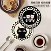 Posavasos Creativos de Dibujos Animados Lindos de Madera, Posavasos Creativos Retro para Café, Almohadillas de Aislamiento Térmico, Antideslizantes, Anti-Quemaduras, Resistentes a Altas Temperaturas