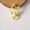 Chaveiro Estrela de Cinco Pontas Pintada Fecho de Mola de Liga Fecho de Joia Acessórios de Joia Pintados por Spray Fecho de Bolsa de Metal Fecho de Mola