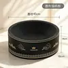 Placa de arranhar para gatos de papelão preto ondulado espesso, ninho para gatos resistente ao desgaste e que não solta pelos, ninho de arranhar para gatos integrado, placa de arranhar para gatos, bacia para afiar garras