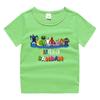 2023 nueva ropa infantil, camiseta de manga corta de verano para niños, camisa de algodón para niños y niñas, camiseta de media manga para bebés, top para niños