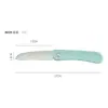 Cuchillo de fruta plegable de acero inoxidable para dormitorio, hogar, portátil, pelador de melón y frutas, mango de plástico, cuchillo plegable