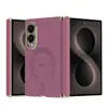 Adecuado para Samsung Galaxy Z Fold 8, funda de teléfono de carga inalámbrica magnética, funda de cuero con protección de bisagra magnética para Fold 7