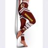Leggings con Estampado de Equipos de Fútbol Europeos y Americanos con Efecto Brillante y Ligera Elasticidad para Leggings de Fitness Ajustados para Mujer