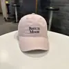 Top macio de algodão puro com estampa de letras, boné de beisebol estilo coreano para mulheres, moda de rua para primavera e verão, adequado para casais jovens