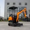 Mini escavadeira de 10 toneladas Uso doméstico Plantio de vinhedo Balanço da lança para o lado substitui o trabalho manual em espaços estreitos Mini escavadeira